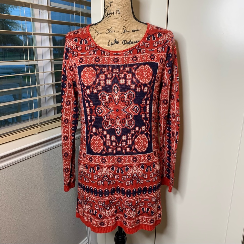 NWT Cotton Emporium Tapestry Sweater Dress